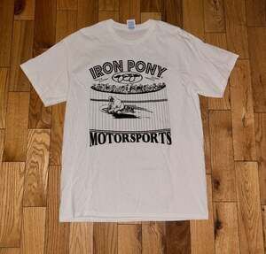 Y2K Iron Pony Motorsports Motorcycle Wall of Death Graphic T-Shirt Size L
